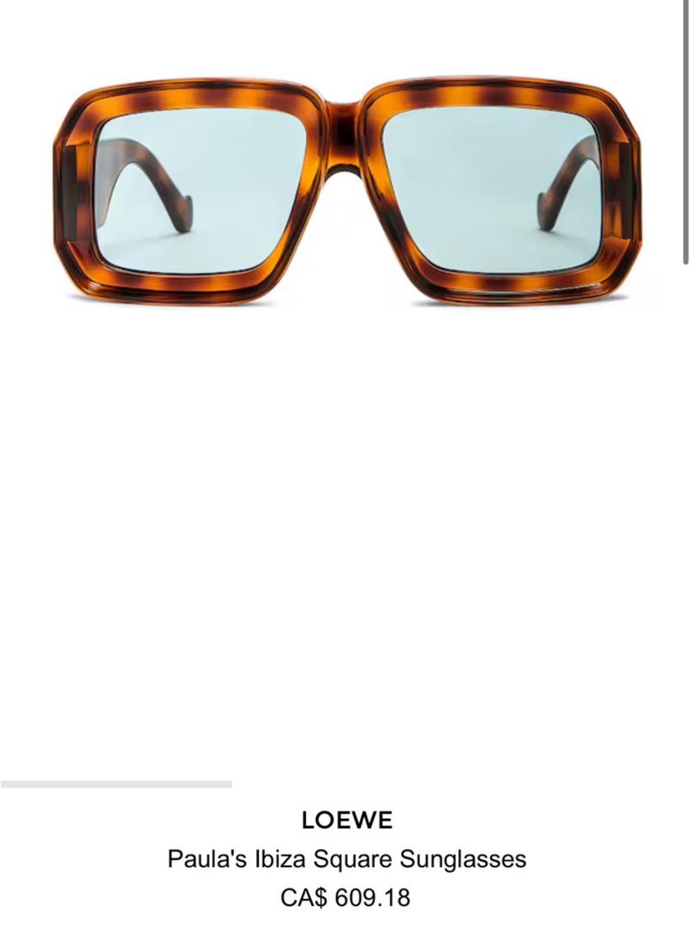 Loewe Paula's Ibiza Square Sunglasses